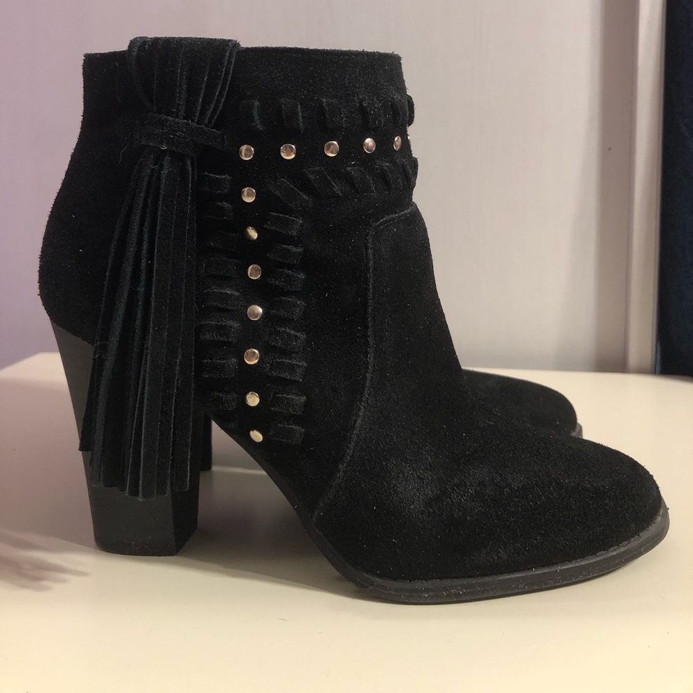 INC Black Suede Booties. Size 7.